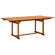 vidaXL Záhradný jedálenský stôl (150-200)x100x75 cm akáciové drevo - cena, porovnanie