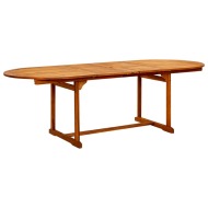 vidaXL Záhradný jedálenský stôl (160-240)x100x75 cm akáciové drevo - cena, porovnanie