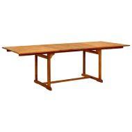 vidaXL Záhradný jedálenský stôl (160-240)x100x75 cm akáciový masív - cena, porovnanie