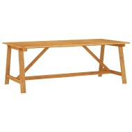vidaXL Záhradný jedálenský stôl 206x100x74 cm akáciový masív - cena, porovnanie