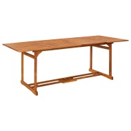 vidaXL Záhradný jedálenský stôl 220x90x75 cm masívne akáciové drevo - cena, porovnanie