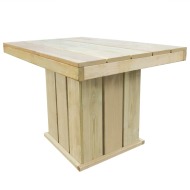vidaXL Záhradný stôl 110x75x74 cm, impregnovaná borovica - cena, porovnanie