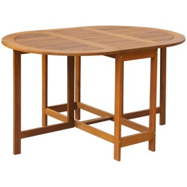 vidaXL Záhradný stôl 130x90x72 cm, akáciový masív