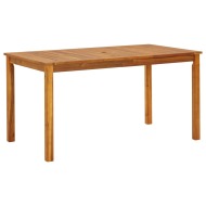 vidaXL Záhradný stôl 140x80x74 cm, akáciový masív - cena, porovnanie