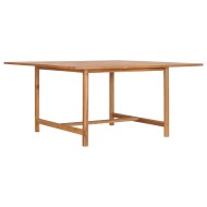 vidaXL Záhradný stôl 150x150x76 cm, tíkový masív - cena, porovnanie