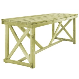 vidaXL Záhradný stôl 160x79x75 cm, drevo