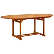 vidaXL Záhradný stôl 200x100x74 cm, akáciový masív - cena, porovnanie