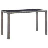 vidaXL Záhradný stôl antracitový 123x60x74 cm polyratanový - cena, porovnanie
