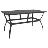 vidaXL Záhradný stôl antracitový 140x80x72 cm oceľ - cena, porovnanie