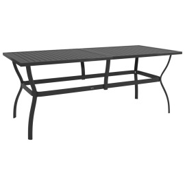 vidaXL Záhradný stôl antracitový 190x80x72 cm oceľ