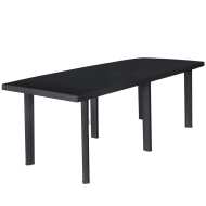 vidaXL Záhradný stôl antracitový 216x90x72 cm plastový - cena, porovnanie
