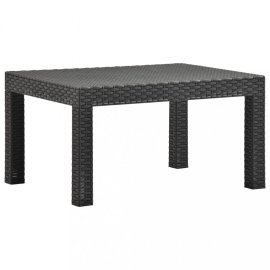 vidaXL Záhradný stôl antracitový 58x58x41 cm PP