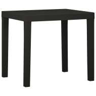 vidaXL Záhradný stôl antracitový 79x65x72 cm plast - cena, porovnanie