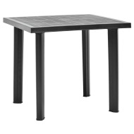 vidaXL Záhradný stôl, antracitový 80x75x72 cm, plast - cena, porovnanie
