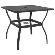 vidaXL Záhradný stôl antracitový 81,5x81,5x72 cm oceľ - cena, porovnanie