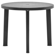 vidaXL Záhradný stôl, antracitový 89 cm, plast - cena, porovnanie