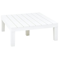 vidaXL Záhradný stôl biely 78x78x31 cm plastový - cena, porovnanie