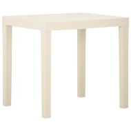 vidaXL Záhradný stôl biely 79x65x72 cm plast - cena, porovnanie
