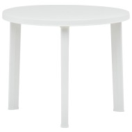 vidaXL Záhradný stôl biely 89 cm plastový - cena, porovnanie