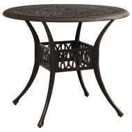 vidaXL Záhradný stôl bronzový 90x90x74 cm liaty hliník - cena, porovnanie