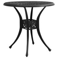 vidaXL Záhradný stôl čierny 78x78x72 cm liaty hliník - cena, porovnanie