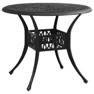 vidaXL Záhradný stôl čierny 90x90x74 cm liaty hliník - cena, porovnanie