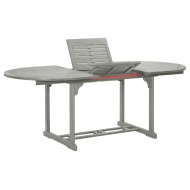 vidaXL Záhradný stôl, sivý 200x100x74 cm, akáciový masív - cena, porovnanie