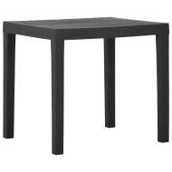 vidaXL Záhradný stôl sivý 79x65x72 cm plast - cena, porovnanie
