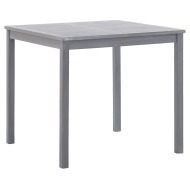 vidaXL Záhradný stôl, sivý 80x80x74 cm, akáciový masív - cena, porovnanie