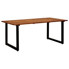 vidaXL Záhradný stôl s nohami v tvare U 180x90x75 cm akáciový masív