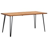 vidaXL Záhradný stôl s vlásenkovými nohami 160x80x75 cm akáciový masív - cena, porovnanie