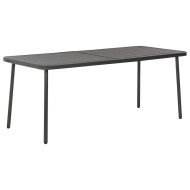 vidaXL Záhradný stôl tmavosivý 180x83x72 cm oceľový - cena, porovnanie