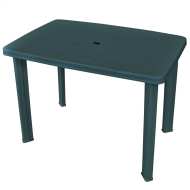 vidaXL Záhradný stôl, zelený 101x68x72 cm, plast - cena, porovnanie