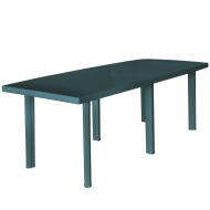vidaXL Záhradný stôl, zelený 210x96x72 cm, plast - cena, porovnanie