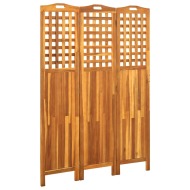 vidaXL 3-panelový paraván 121x2x170 cm masívne akáciové drevo - cena, porovnanie