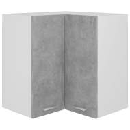 vidaXL Rohová závesná skrinka betónová sivá 57x57x60 cm drevotrieska - cena, porovnanie