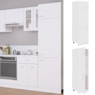 vidaXL Skrinka na chladničku, biela 60x57x207 cm, drevotrieska - cena, porovnanie