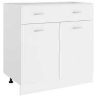 vidaXL Spodná skrinka+zásuvka, biela 80x46x81,5 cm, drevotrieska - cena, porovnanie