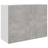 vidaXL Závesná skrinka, betónovo sivá 80x31x60 cm, drevotrieska - cena, porovnanie