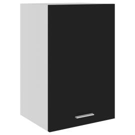 vidaXL Závesná skrinka, čierna 39,5x31x60 cm, drevotrieska