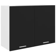 vidaXL Závesná skrinka, čierna 80x31x60 cm, drevotrieska - cena, porovnanie