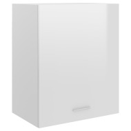 vidaXL Závesná skrinka, lesklá biela 50x31x60 cm, drevotrieska - cena, porovnanie