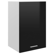 vidaXL Závesná skrinka, lesklá čierna 39,5x31x60 cm, drevotrieska - cena, porovnanie