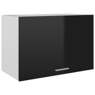 vidaXL Závesná skrinka, lesklá čierna 60x31x40 cm, drevotrieska - cena, porovnanie