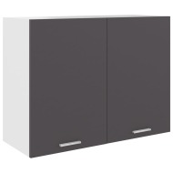 vidaXL Závesná skrinka, sivá 80x31x60 cm, drevotrieska - cena, porovnanie