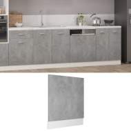 vidaXL Dvierka na umývačku, betónovo sivé 59,5x3x67 cm, drevotrieska - cena, porovnanie