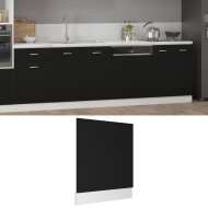 vidaXL Dvierka na umývačku, čierne 59,5x3x67 cm, drevotrieska - cena, porovnanie