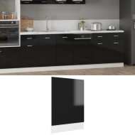 vidaXL Dvierka na umývačku, lesklé čierne 45x3x67 cm, drevotrieska - cena, porovnanie