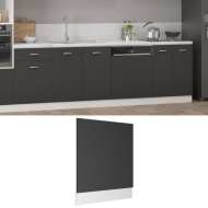 vidaXL Dvierka na umývačku, sivé 59,5x3x67 cm, drevotrieska - cena, porovnanie