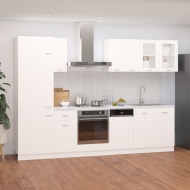 vidaXL 8-dielna sada kuchynských skriniek biela drevotrieska - cena, porovnanie